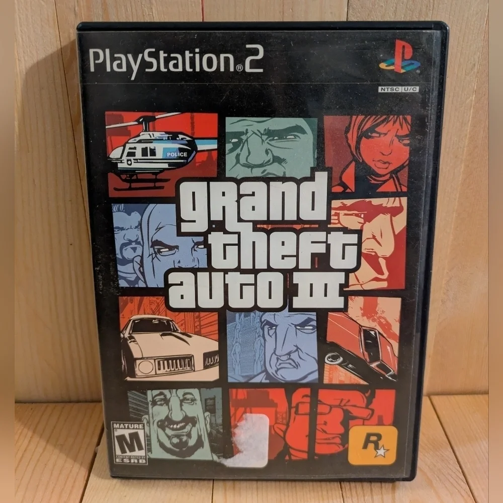 Grand Theft Auto III for Sony 2 - Black Used Game